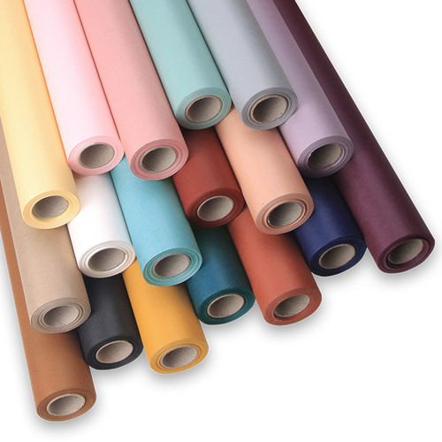 Xihuanon Sweet and Cool Oxford Paper Roll Solid Color Soft Light Flower Wrapping Paper Single-layer Flower Wrapping Paper Material Lining