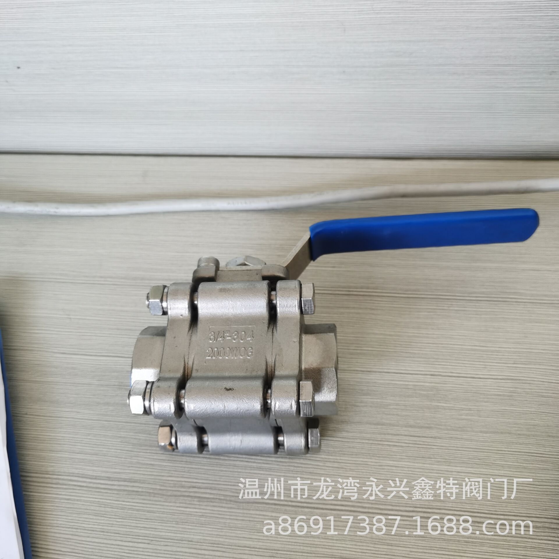 三片式2000WOG丝扣不锈钢球阀  高压3PC球阀  燃气球阀