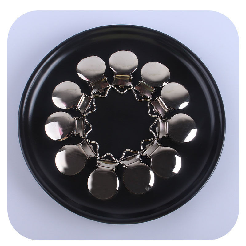 Bebé suministros de hierro redondo correa plana clip palabra clip chupete cadena DIY creativo chupete cadena Accesorios