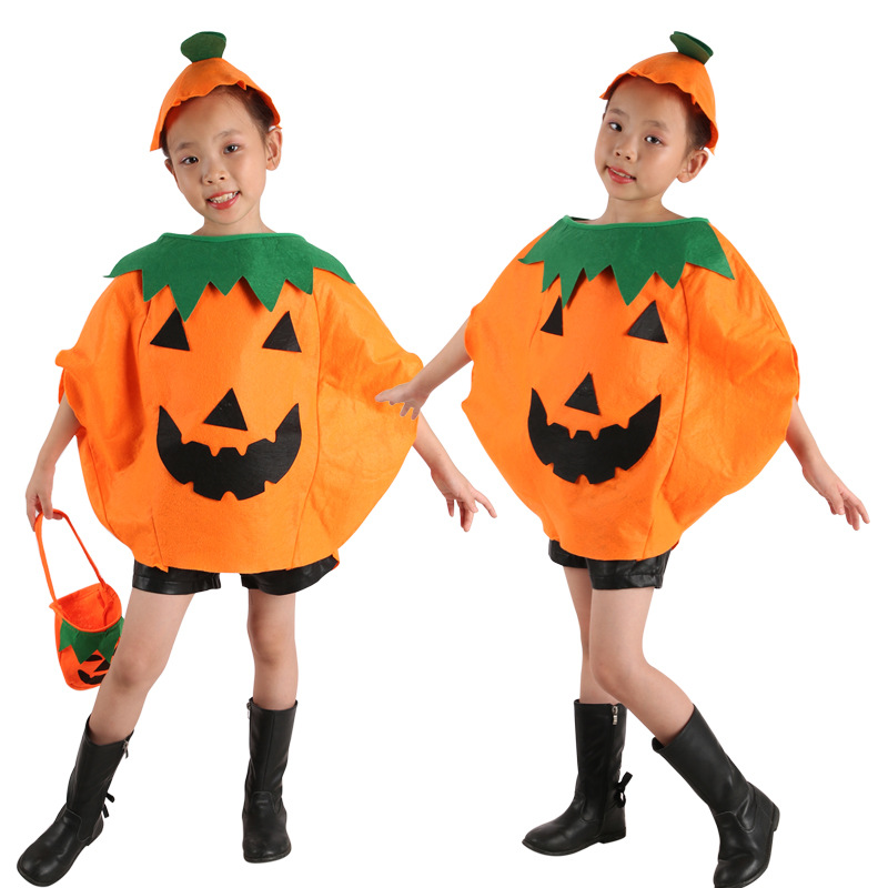 Halloween Costume Children's Day Makeup Show Costume Adult Children Pumpkin Clothes Suit Props Cloak Wholesale