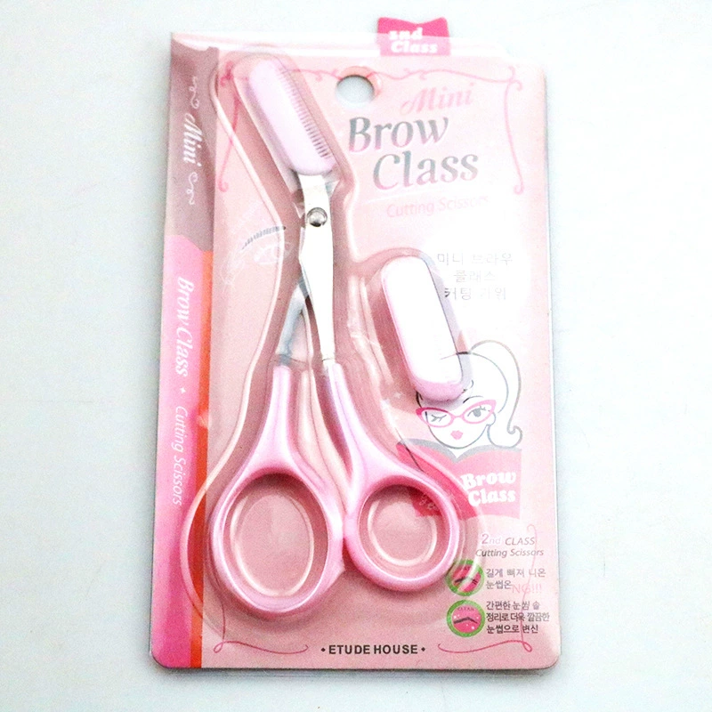 Новый стиль триммер для бровей ножницы красоты Ножницы Триммер для бровей расческа ножницы