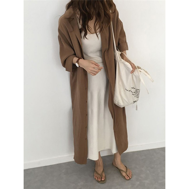 Autumn Dress Vintage Women's Long Ankle Skirt Student Super Long Dress Super Fairy French Large Size Tight Waist and Ankle