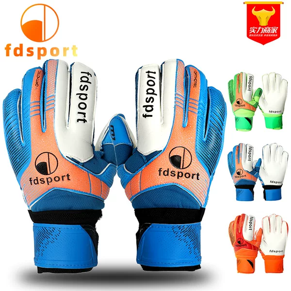 Feidian Football Goalkeeper Gloves for Children and Elementary School Students with Finger Protection Latex Football Gloves Football Protective Gear