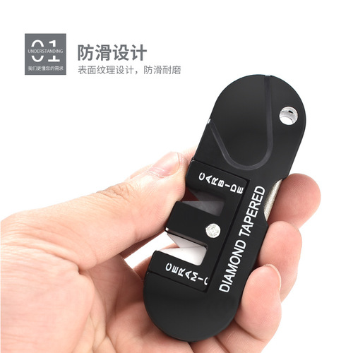 Carry EDC knife sharpening tool with you, multifunctional outdoor portable multifunctional tungsten steel knife sharpener, sharpening rod
