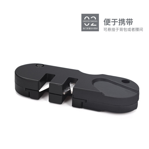 Carry EDC knife sharpening tool with you, multifunctional outdoor portable multifunctional tungsten steel knife sharpener, sharpening rod