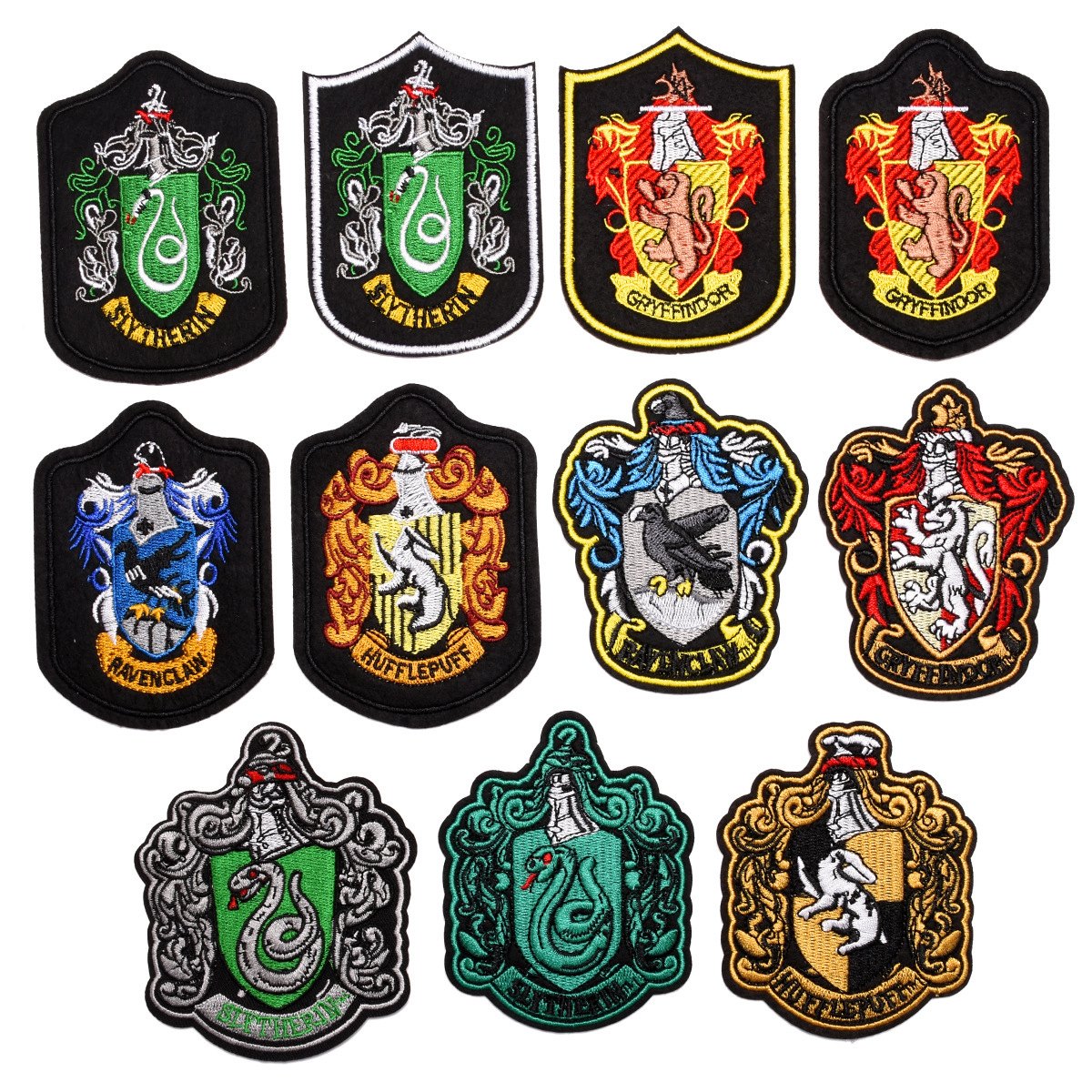 Harry Potter bufanda mágica bata mochila con pegatinas de tela Gryffin College insignia brazalete bordado pegatinas de tela en stock