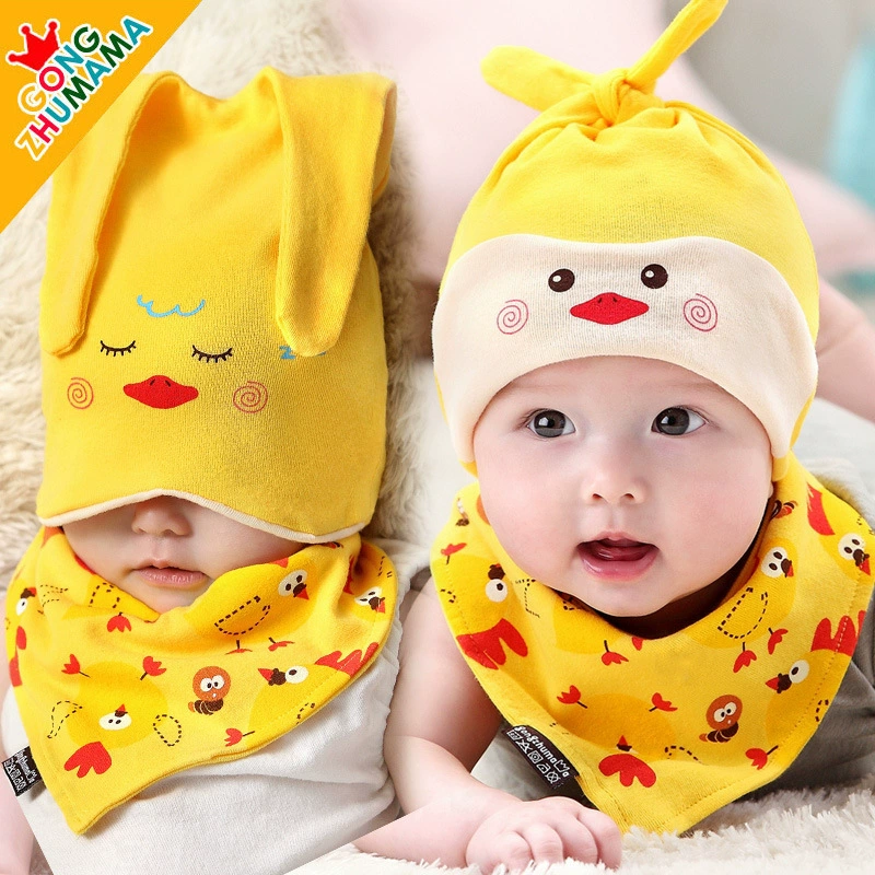 Принцесса мать фетальный колпачок новорожденный спальный колпак пуловер Хлопок колпак детская шапочка Треугольник комплект из 2 предметов