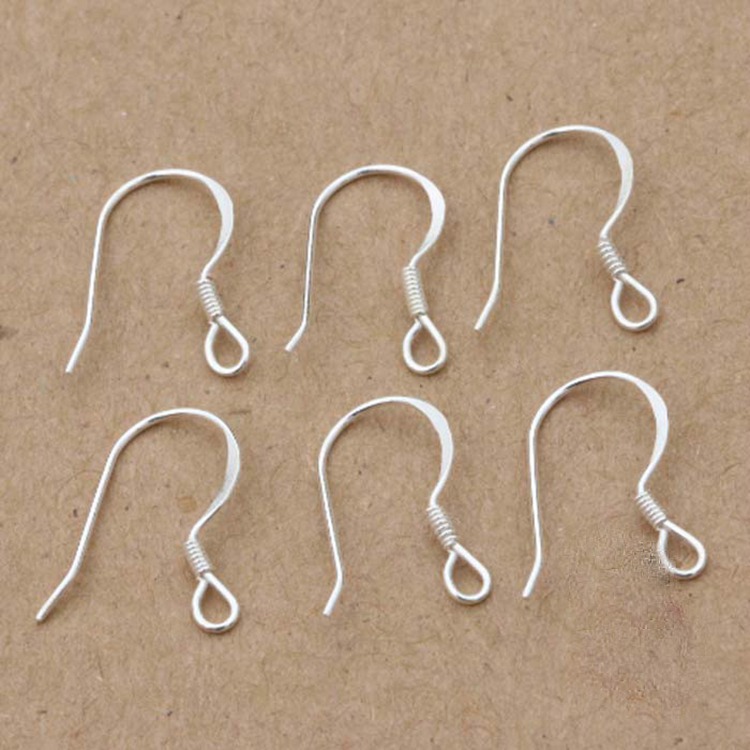 DIY饰品配件批发 925纯银耳勾  做手工组件耳环配件1对CH005