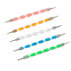 Cross-border nail art tools including dotting tools, floral tools, shaker tools, double-ended flower needles, dotting tools for round dots, flower drawing tools, and diamond setting tools.