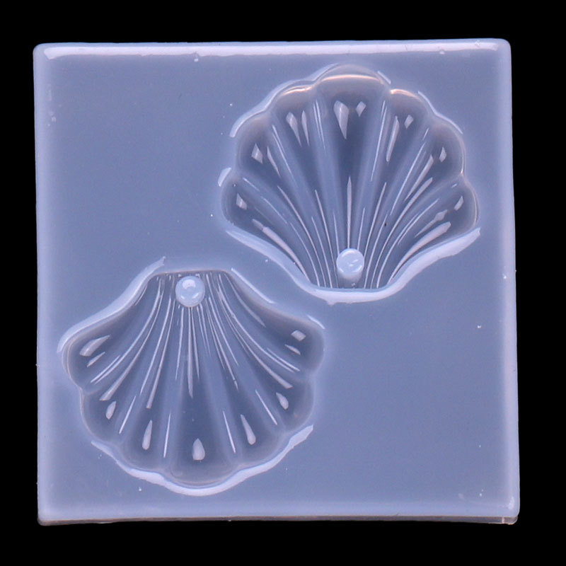 Espejo DIY de Cristal epoxi estrellas de mar Shell medusas molde de silicona haciendo accesorios de la joyería de Cristal epoxi molde