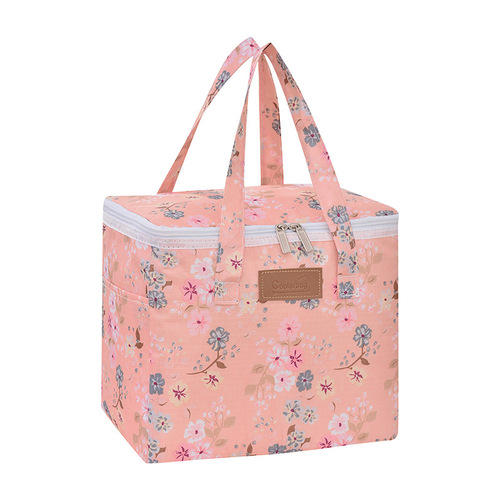 New Print Outdoor Picnic Bag Ice Bag Takeaway Insulated Bag Korean Style Fresh and Minimalist Handheld Bento Bag Rice Box