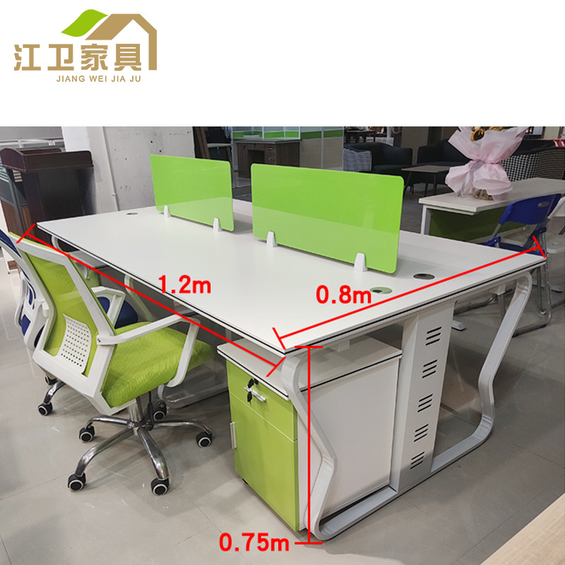 Casual 4-Person Company Employee Office Computer Desk Manufacturer Supplies Staff Screen Partition Desk