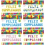 派对字母cumpleanosfeliz气球