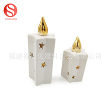 欧式圣诞节创意简约造型蜡烛造型台灯宴会家居装饰摆件