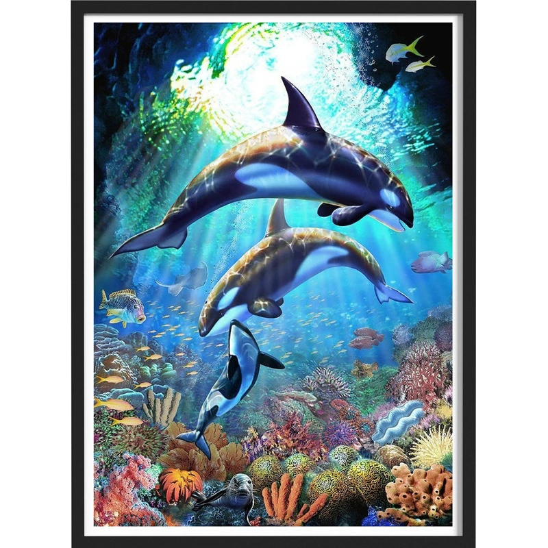 Канва 5D алмазной живописи — полный набор для пейзажа и фигур, 30×40 см, смолы диаманта
