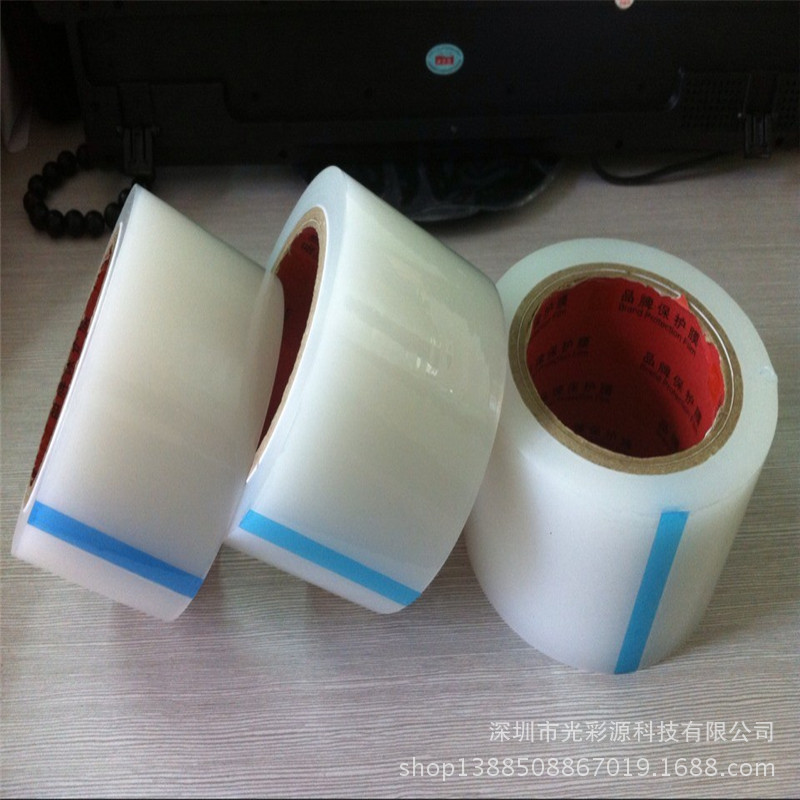 现货pe透明保护膜 手机贴膜 除尘膜 手机屏幕辅助贴膜粘尘膜宽7cm