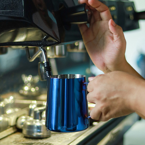Japanese style 304 stainless steel latte art jar, coffee latte art cup, milk cup, hand-made milk foam cup, coffee supplies set