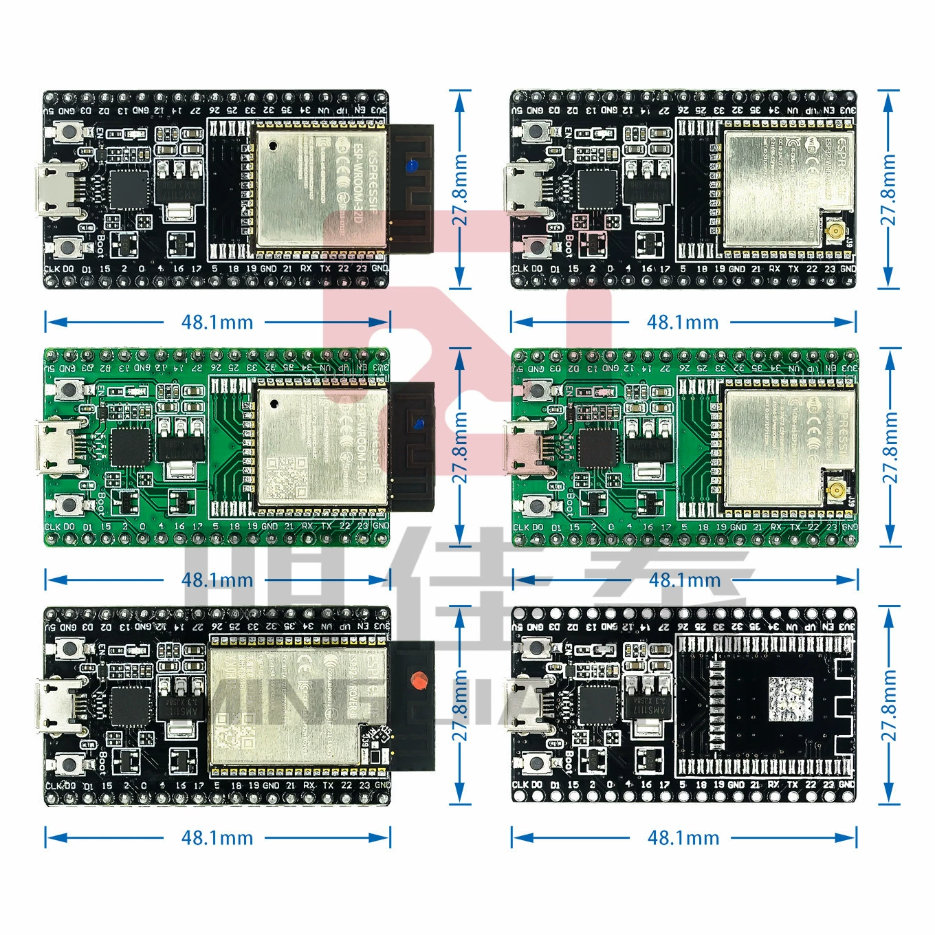 Плата разработки ESP32-DevKitC, базовая плата ESP32, совместима с модулями 32D/32U