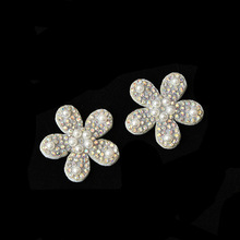 创意五瓣花朵款式配件 加工定制外套布贴辅料 彩色裁缝铺衣物饰品