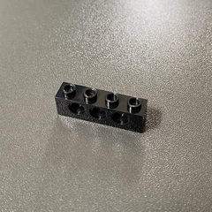 Compatible with Lego 3701 hole bricks, domestic technology mechanical block spare parts 1x4 with 3-hole convex points thick brick