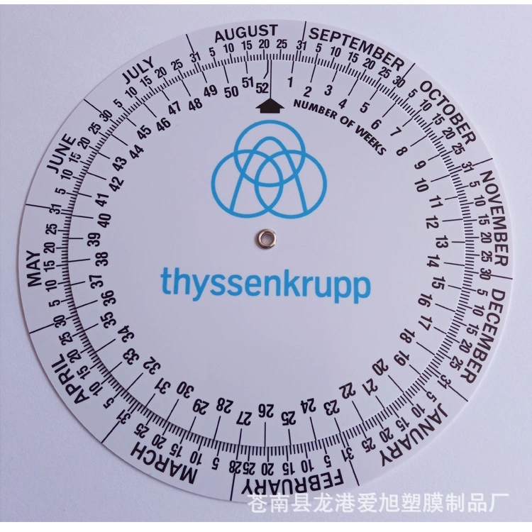 Изготовленный на заказ утолщенный ПВХ материал большой диаметр 15 см DATE поворотный стол слайд-правило DATE FINDER
