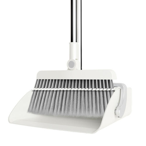 Folding broom dustpan set household comb hair sweeping artifact lazy broom soft bristle sweeping broom rotating