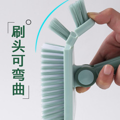 Triangle Ground Bathroom Long Handle Hard Hair Tile Cleaning Brush Household Kitchen Bathroom Brush Bendable Brush