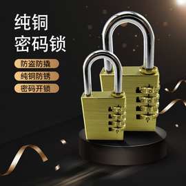 厂家直销 铜密码锁 门窗防盗锁大挂锁健身房衣柜锁MG384