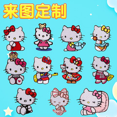 Self-adhesive clothing embroidery patch kitty cat shoe cap patch bag DIY patch patch sticker