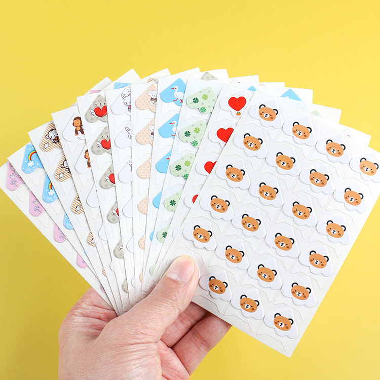 Fábrica nuevo 11 de dibujos animados pegatinas de esquina DIY álbum accesorios hechos a mano regalo creativo pegatinas de esquina boutique