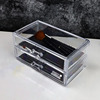 Transparent dressing table, table storage box, acrylic brush for skin care