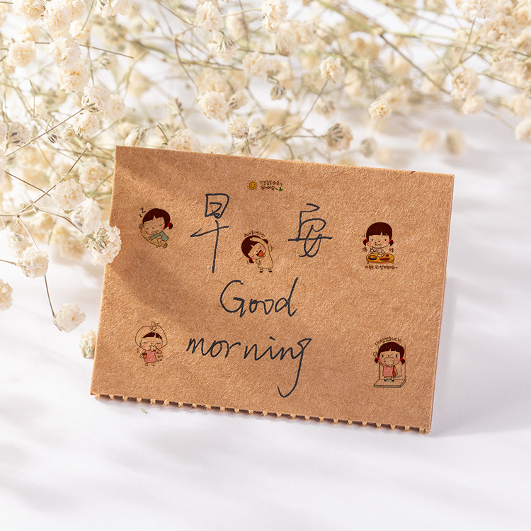 Linda niña pegatinas de niña MOMOI primera 2 unidades en dibujos animados pequeñas pegatinas bolsa de regalo Accesorios