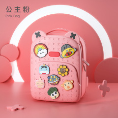 Light and trendy baby backpack children's DIY pattern bag spine protection and burden reduction kindergarten primary school student school bag gift