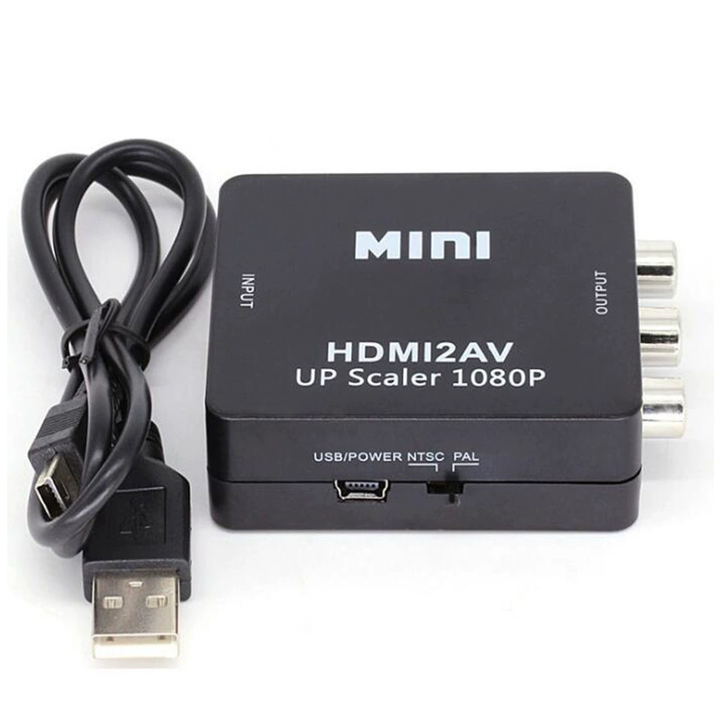 Конвертер HDMI в AV HDMI2AV HDMI в RCA HDMI, коммутатор 1080P, оптовая продажа с завода