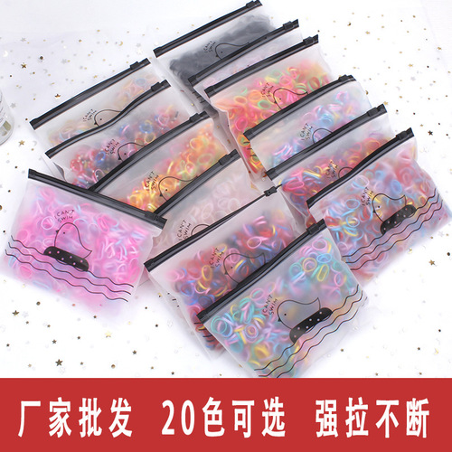 1500 disposable colorful small rubber bands for children, girls' headband rubber bands, baby hair ties and summer hair accessories