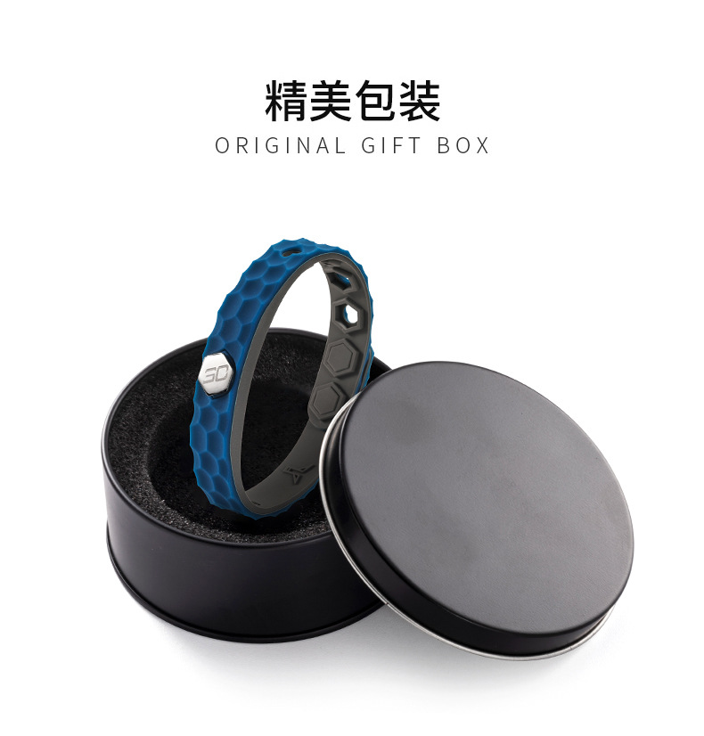 Pulsera antiestática de silicona antiestática inalámbrica pulsera de silicona de iones negativos deportes al aire libre correa de muñeca de los hombres