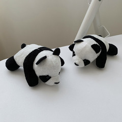 Panda Brooch Pa Pa Bear Doll Cartoon Pin Plush Cute Panda Doll Accessories Cartoon Plush Ornaments