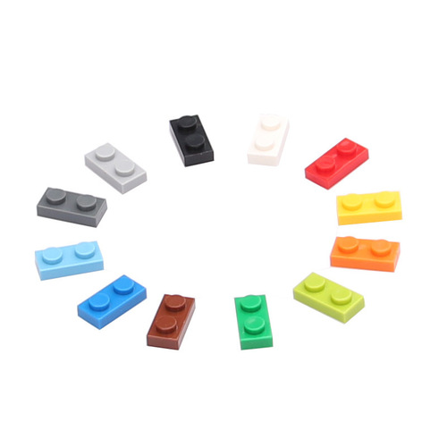 Compatible with LEGO 3023 small particle building blocks basic parts accessories bulk low bricks thin bricks 1*2 hole thin sheet board