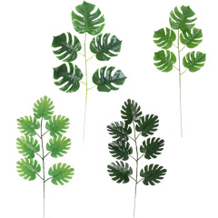 Simulation Turtle Back Leaf 5-Head Turtle Back Leaf Simulation Monster Bamboo Artificial Simulation Leaves Turtle Back Leaf