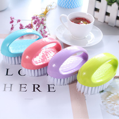 Colorful egg-shaped cleaning brush multifunctional home laundry brush candy color brush candy clothing and shoe cleaning brush