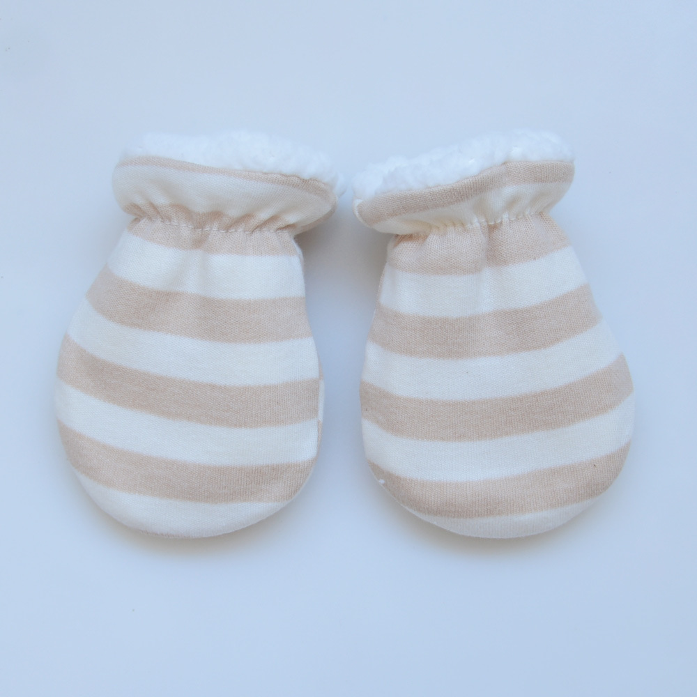 Guantes antiarañazos para bebés, guantes gruesos para recién nacidos, imitación de lana de cordero, protección cálida para bebés en otoño e invierno, guantes gruesos y cálidos al por mayor. image 13