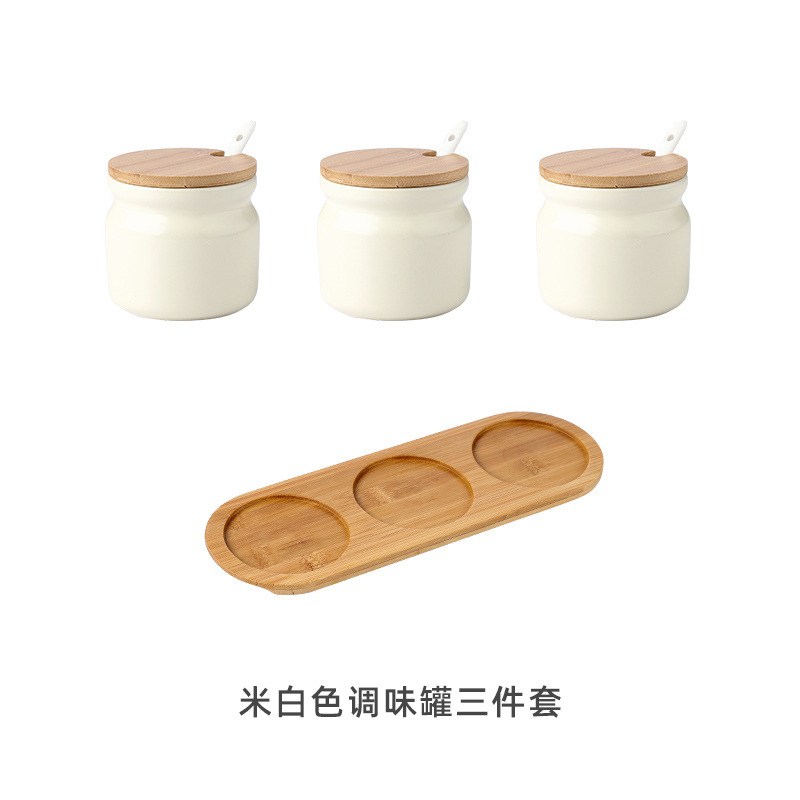 Creativo nórdico cocina condimento tarro hogar cerámica condimento caja traje de almacenamiento de cerámica aceite botella condimento tarro traje