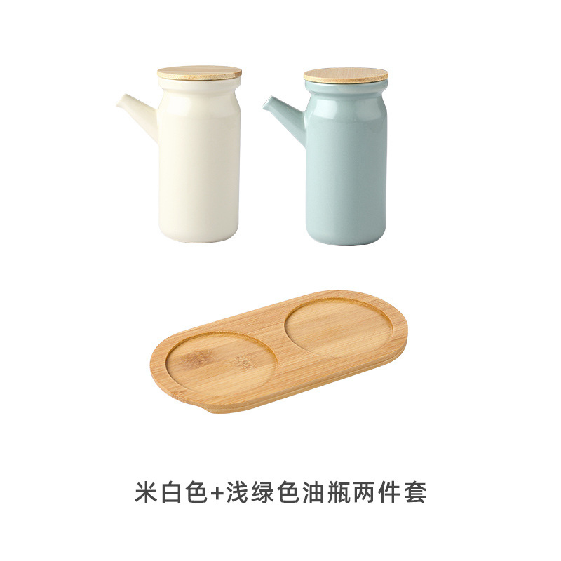 Creativo nórdico cocina condimento tarro hogar cerámica condimento caja traje de almacenamiento de cerámica aceite botella condimento tarro traje