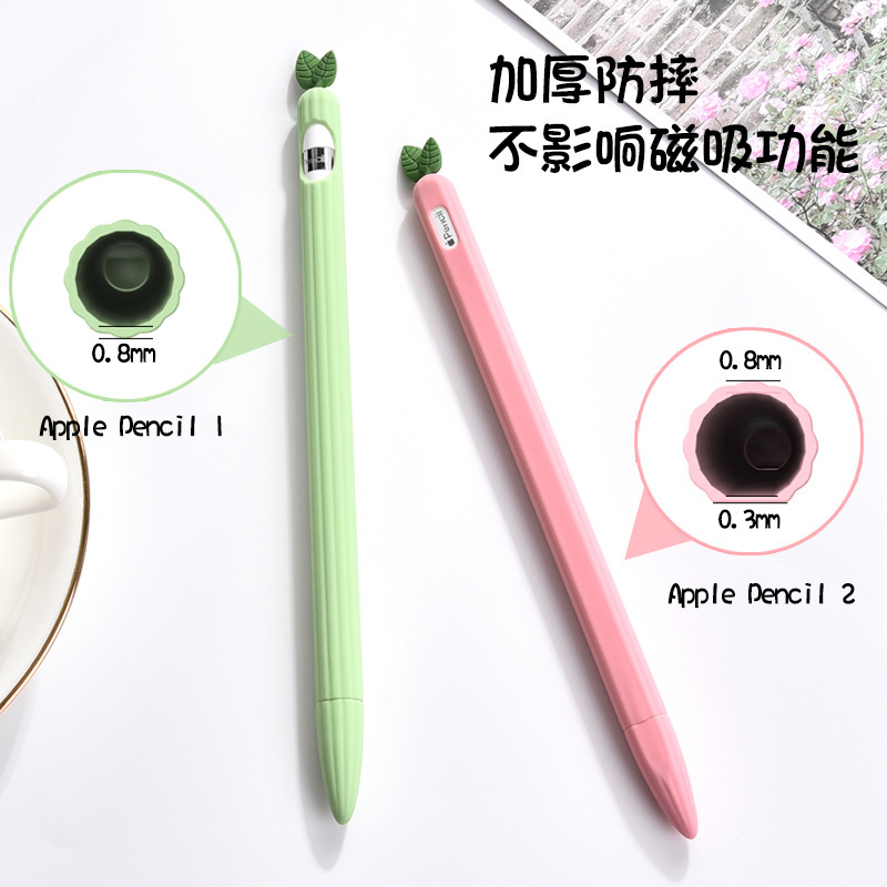 applepencil1 Generation 2 Generation Protective Pen Case for Apple ipad Hand-painted Pen Case Silicone Drop-resistant Protective Case
