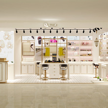 威墩化妝品展示櫃飾品展示架精品玻璃展架美容院多層自由組合展櫃