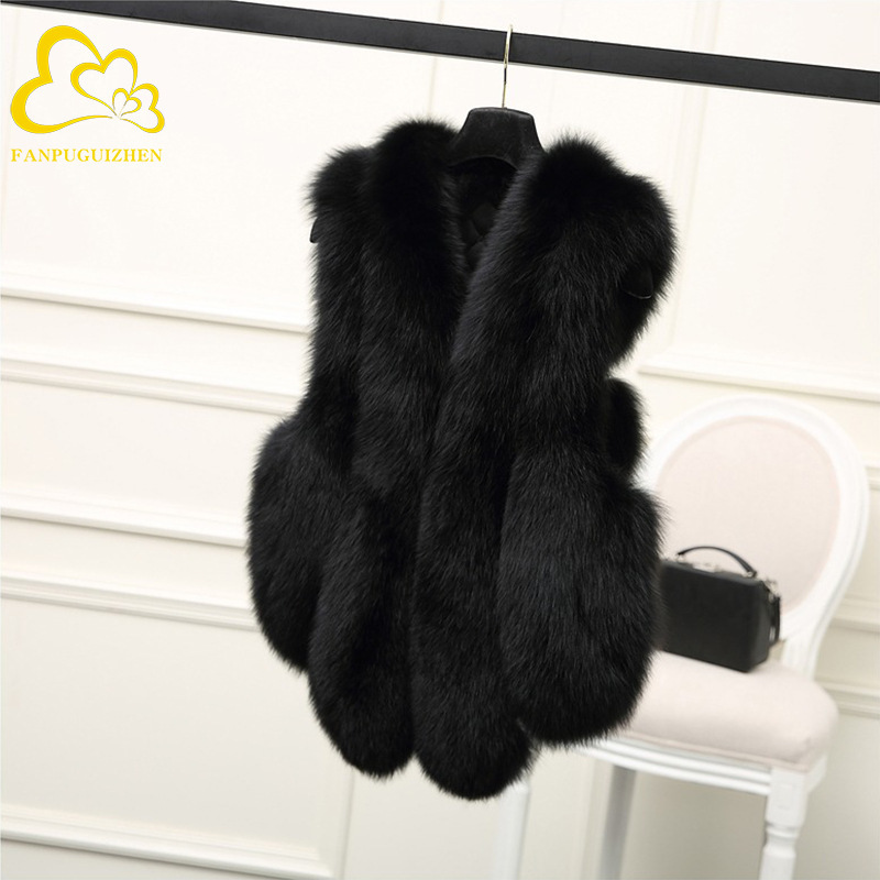 Factory wholesale imitation fox fur new fashion fur vest women's winter casual Korean warm fur coat