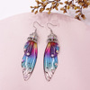 Elite fresh earrings, silver 925 sample, gradient