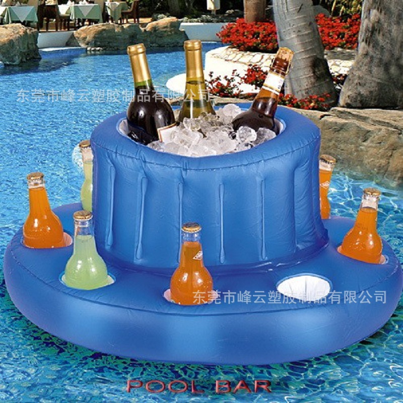 厂家直供充气冰桶PVC冰桶充气啤酒饮料冰桶可折叠漂浮的泳池冰桶