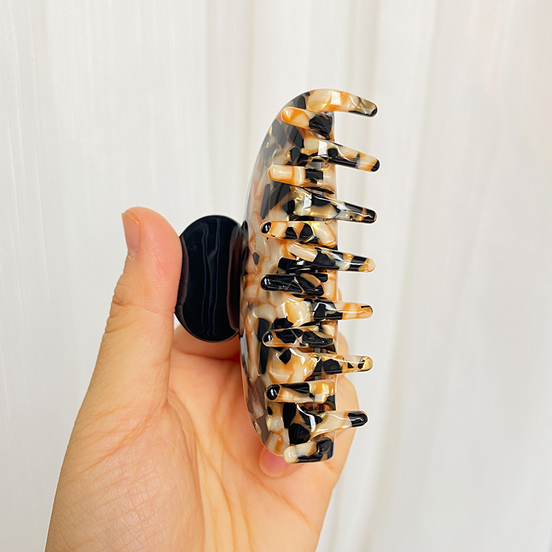 本物のアセテート製ヘアクリップ、新作クリエイティブな配色ヘアクリップ、カメの甲羅色のファッショナブルなヘアクリップ、定番ヘアクリップ、ヘアアクセサリー卸売|undefined