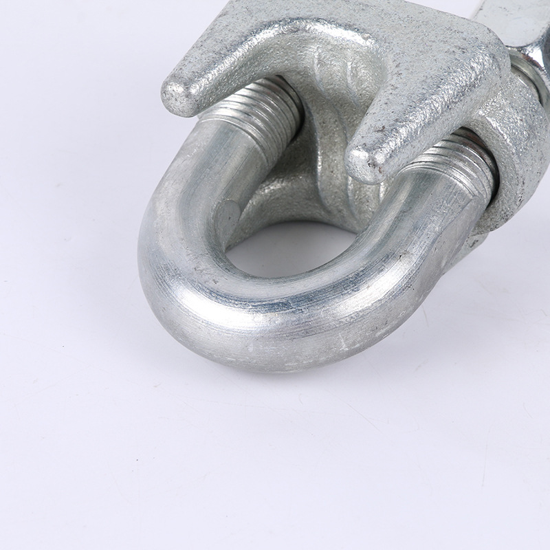 Wholesale galvanized manganese steel wire rope clamping head U-shaped clip rope claw rigging head